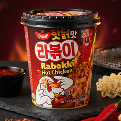 Рапокки DELIEF Hot Chicken со вкусом острой курицы, Вкус: Острая курица