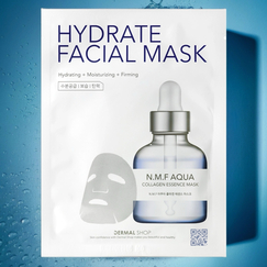 Тканевая маска Dermal Shop Hydrate с натуральным увлажняющим фактором, Выбранный выриант маски: Увлажняющий фактор