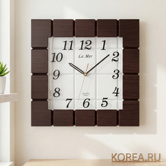 Настенные часы Lamer GD042002 с плавным ходом 330х330 мм — элегантное дополнение интерьера