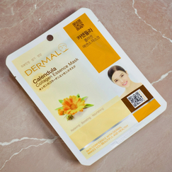 Тканевая маска Dermal с экстрактом календулы и коллагеном, Выбранный выриант маски: Календула