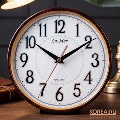 Часы настенные La Mer GD018-2 с подставкой для настольного варианта  200х200 мм