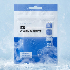 Охлаждающие тонер-пэды DERMAL с ментолом и экстрактом ламинарии (12 шт.), Количество: 12 шт., На основе: Масло мяты