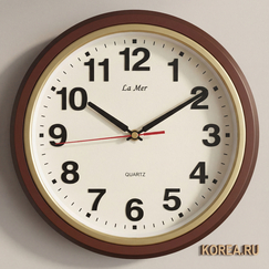 Настенные часы La Mer GD309-9 классические с плавным ходом 280х280 мм