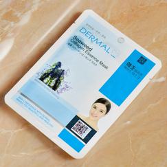 Тканевая маска Dermal с экстрактом морских водорослей и коллагеном, Выбранный выриант маски: Водоросли