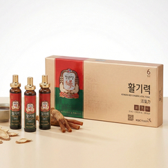 Тонизирующий напиток из корня корейского красного женьшеня KGC Hwal‑Gi‑Ruk, 6‑летний, без кофеина, 20 мл х 10 бут.