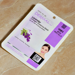 Тканевая маска Dermal с экстрактом лаванды и коллагеном, Выбранный выриант маски: Лаванда