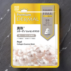 Маска для лица Dermal Premium с жемчугом и коллагеном, Выбранный выриант маски: Жемчуг