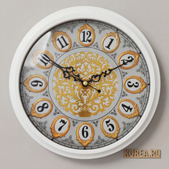 Часы настенные KAIROS KS 2031W классические белые 300x300 мм