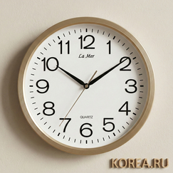 Часы настенные Lamer GD218-2 элегантные с плавным ходом 310×310 мм