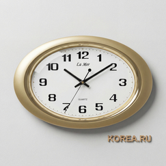 Настенные часы La Mer GD121-12 классического стиля 260x400 мм с золотым корпусом