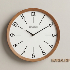 Настенные часы KAIROS KS3459 в коричневом цвете 290х290 мм - классический минимализм