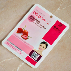 Тканевая маска Dermal с экстрактом клубники и коллагеном, Выбранный выриант маски: Клубника