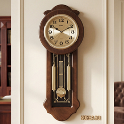 Настенные часы SINIX 03 с маятником в классическом стиле 880x330x120 мм