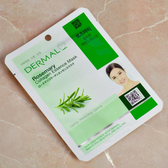 Тканевая маска Dermal с экстрактом розмарина и коллагеном, Выбранный выриант маски: Розмарин