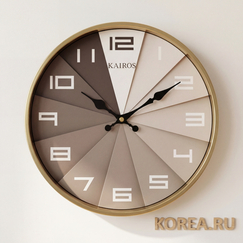 Настенные часы KAIROS KP 30-6 в современном минималистском стиле 330x330 мм