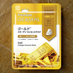Маска для лица Dermal Premium с золотом и коллагеном, Выбранный выриант маски: Коллоидное золото