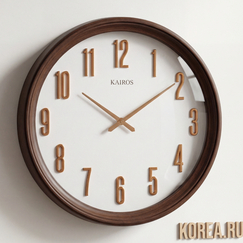 Настенные часы Kairos RP3502 коричневые классического стиля 370х370 мм
