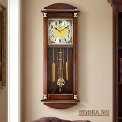 Настенные часы SINIX 2067A с боем и маятником классического стиля, размер 890x320x150 мм