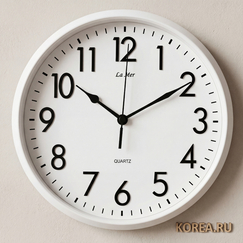 Настенные часы La Mer GD204004 белые классический стиль 257 мм