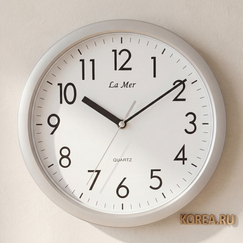 Настенные часы La Mer GD205001 с плавным ходом 270×270 мм – минималистичный стиль