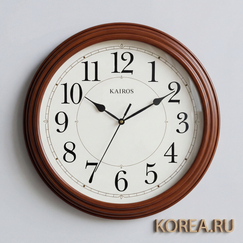 Настенные часы Kairos KS539 классического стиля 600x600 мм в коричневом цвете