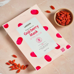 Тканевая маска для лица Lan Skin с ягодами годжи, Из этой же серии: Маска, На основе: Годжи
