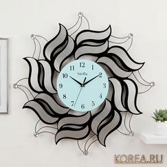 Настенные часы Stella ST329 большие современные с плавным ходом 580×580 мм