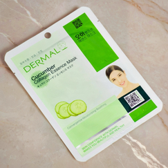 Тканевая маска Dermal с огурцом и коллагеном, Выбранный выриант маски: Огурец