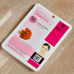 Тканевая маска Dermal с экстрактом чайной розы и коллагеном, Выбранный выриант маски: Чайная роза