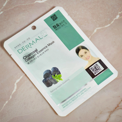 Тканевая маска Dermal с древесным углем, Выбранный выриант маски: Древесный уголь