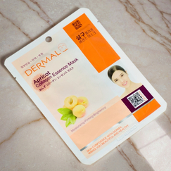 Тканевая маска Dermal с экстрактом абрикоса и коллагеном, Выбранный выриант маски: Абрикос