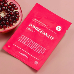 Подтягивающая маска Dermal с экстрактом граната, Выбранный выриант маски: Гранат