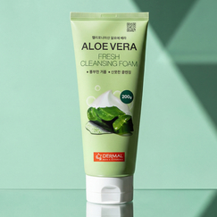 Очищающая пенка для умывания Dermal с экстрактом алоэ