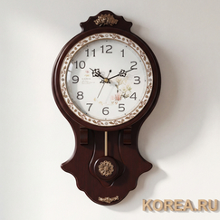 Настенные часы KAIROS KS3008 классические с маятником 465×260 мм