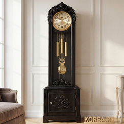 Напольные часы SINIX 925ES классический черный корпус с маятником 1920x520x260 мм