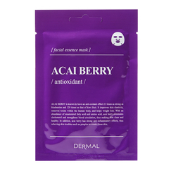 Антиоксидантная маска Dermal с экстрактом ягод Асаи, Выбранный выриант маски: Ягода Асаи