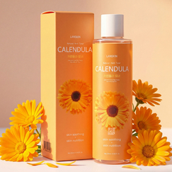 Успокаивающий тонер LanSkin с экстрактом календулы, Из этой же серии: Тонер, На основе: Календула