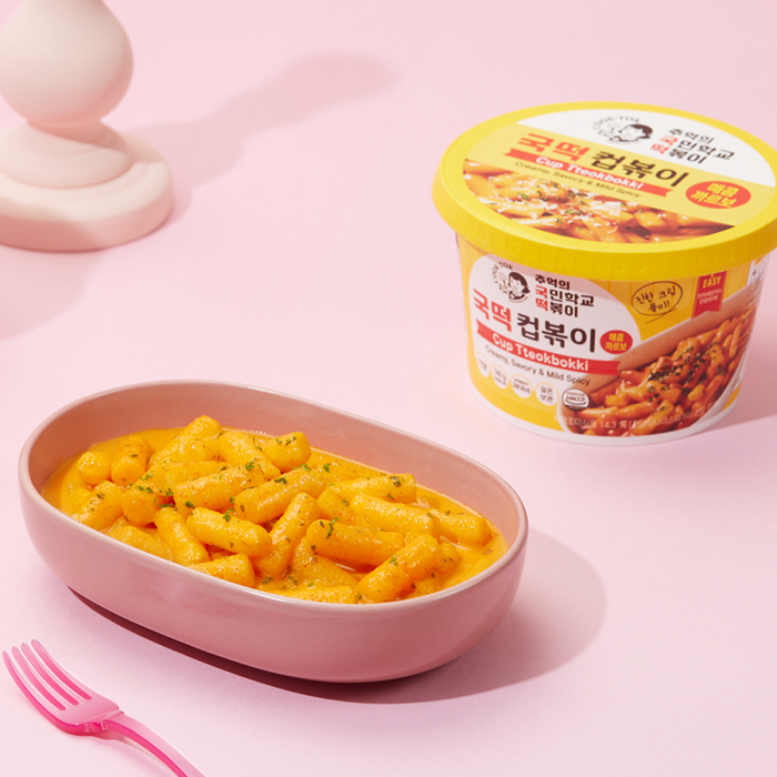 Токпокки "С острым соусом Карбонара" в стакане - рисовые палочки с соусом от COOK-TOK, Вкус: Карбонара, Способ готовки: В стакане, изображение 3