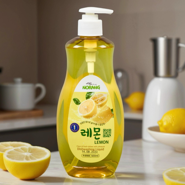 Средство для мытья посуды Norang с ароматом лимона (500мл.), Аромат (для вариации): Лимон