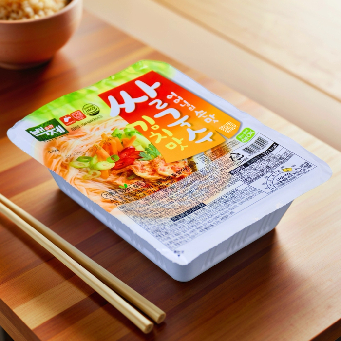 BAEKJE Рисовая лапша быстрого приготовления со вкусом "Кимчи", Вкус: Кимчи