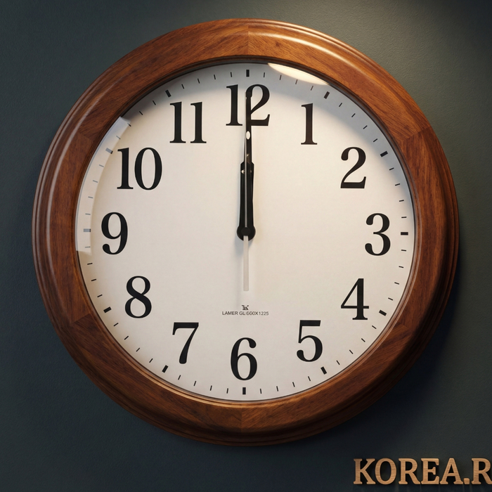Настенные часы Lamer GL231 коричневые 320х320 мм с плавным ходом, изображение 2