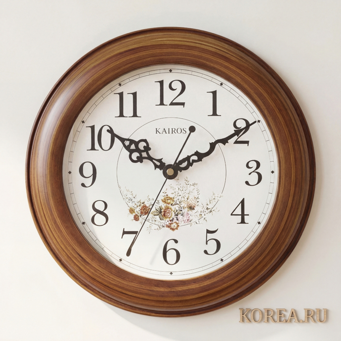 Настенные часы KAIROS KS362-1 классические 290мм с плавным ходом для интерьера
