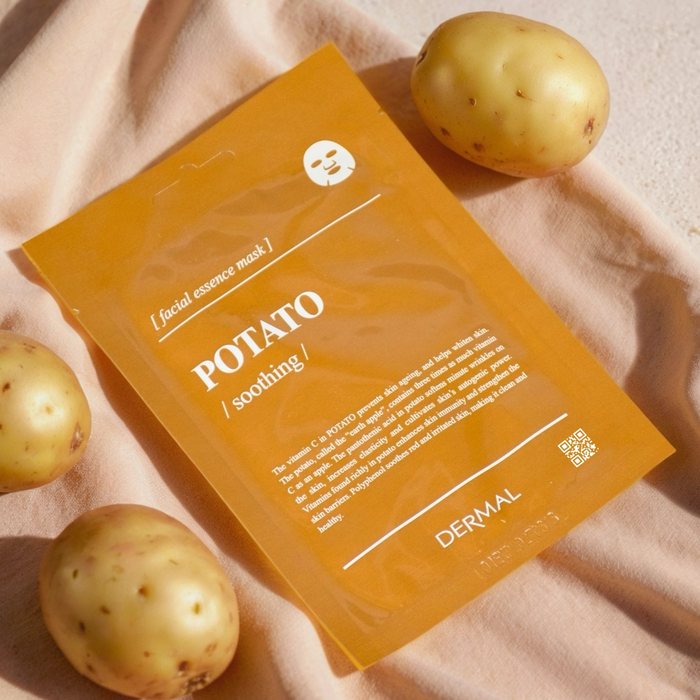 Смягчающая маска Dermal с экстрактом картофеля - восстановление и успокоение уставшей кожи, Выбранный выриант маски: Картофель