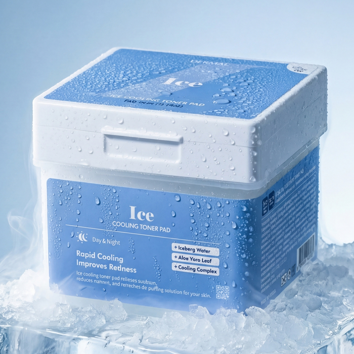 Охлаждающие тонер-пэды DERMAL с ментолом и экстрактом ламинарии: свежесть, упругость и защита от усталости кожи (120 шт.), Количество: 120 шт., На основе: Масло мяты