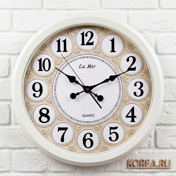 Настенные часы La Mer GD072003 классический стиль 450х450 мм