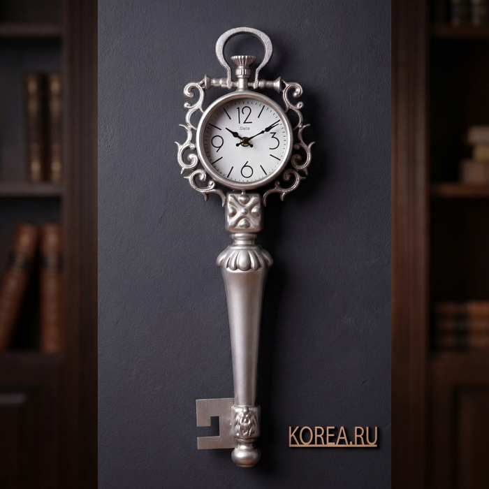 Настенные часы Stella ST218-1 декоративные в виде ключа 600x195x65 мм, изображение 2