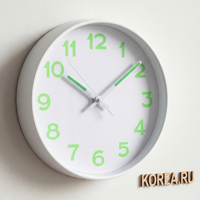 Настенные часы B&S BS3441-1 в минималистическом стиле 265 мм с плавным ходом