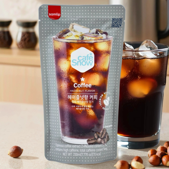 Напиток Samlip "Кофе со вкусом фундука" - Hazelnut Flavor Coffee (230мл.), Вкус: Кофе с фундуком