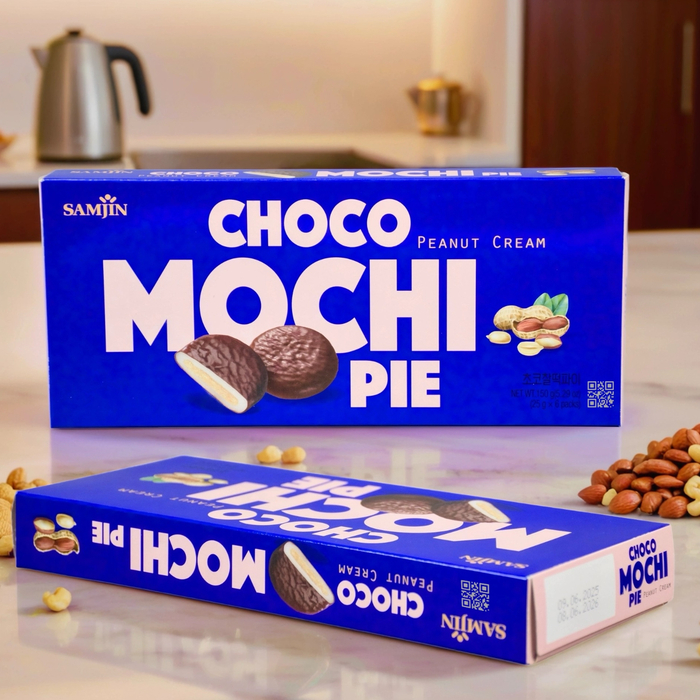 Моти в шоколаде с арахисом - Choco Mochi Cake 150г. (25г*6шт)., Вкус: арахис, изображение 3