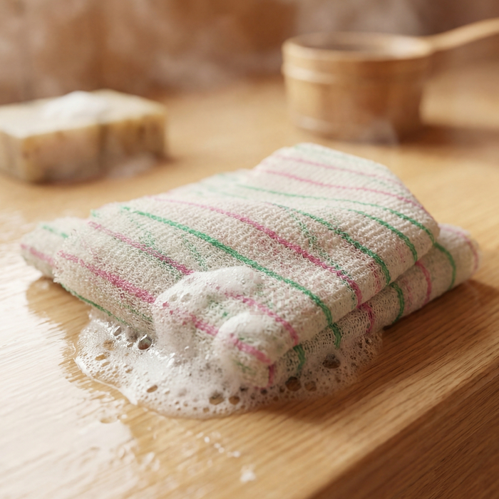 Массажная мочалка La Miso "Жесткая" для интенсивной очистки и активной стимуляции кожи, Из этой же серии: Жесткая, изображение 2